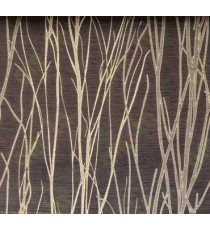 Black Brown Twigs Design Poly Main Curtain Designs